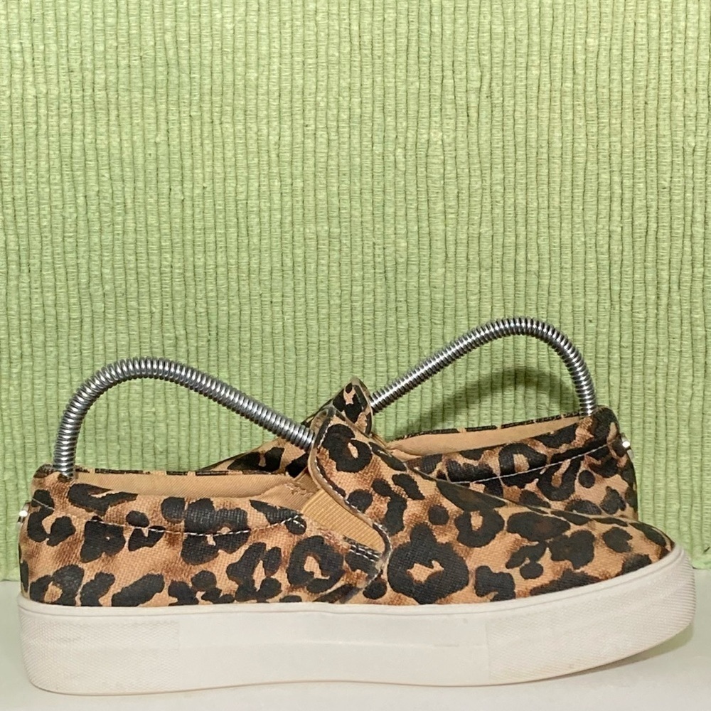 Steve Madden Womens Leopard Print Canvas Slip On Casual Sneakers Shoes SZ US 8 - Picture 6 of 11